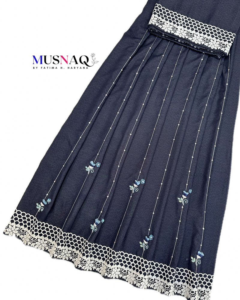 Denim blue Bhaari rida