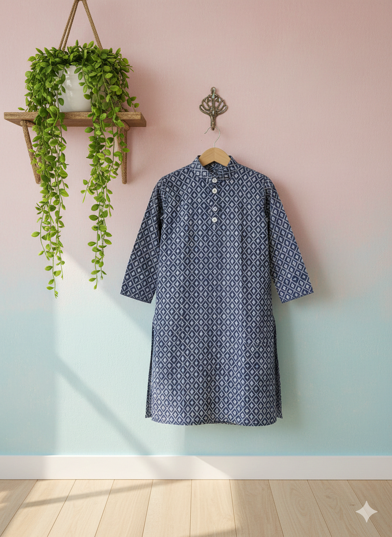 Royal Blue Chicken kurta size 28