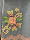 Blue pink floral bunch rida