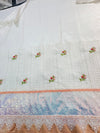 White velvet silk rida