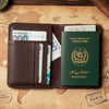 Passport Leather Wallet – Dark Brown