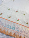 White velvet silk rida