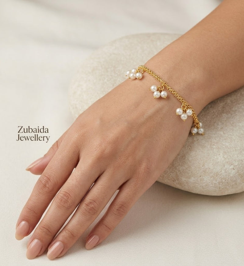 Chandi(Namaz wear ) White Pearl bracelet