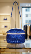 Blue Silk Sequence Bag with Chain 💙⛓️✨