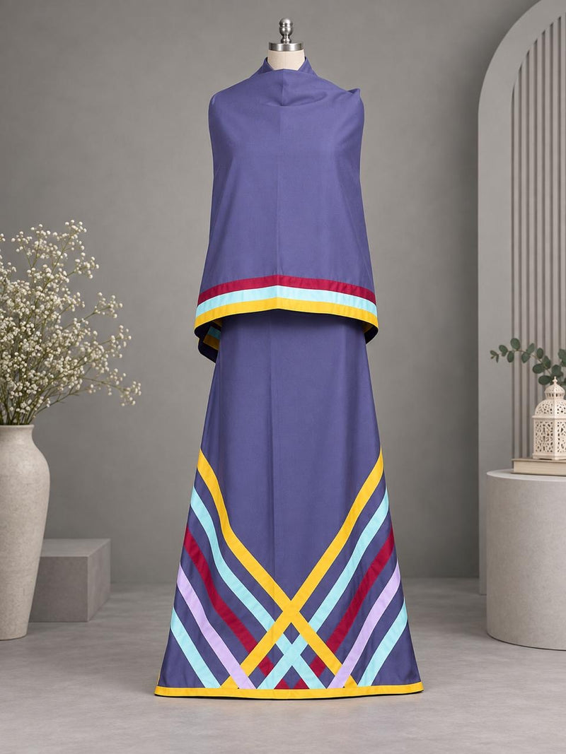 Purple Geometric pattern beautiful colors stripe rida