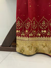 Velvet silk wedding wear formal rida
