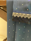 Navy blue silk formal wear rida