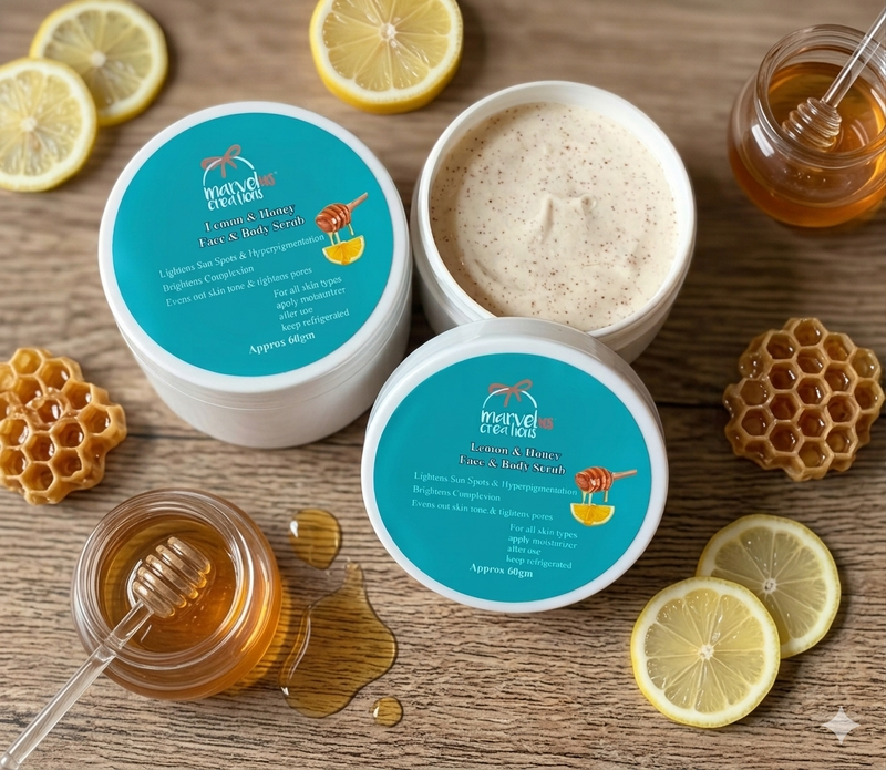 Lemon & Honey Face & Body Scrub