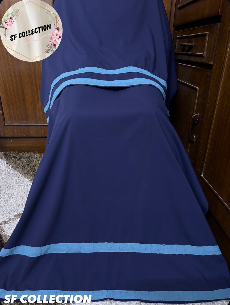 “Midnight Navy Ferozi Ruffle Rida”