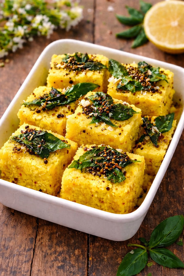 Khamand Dhokla (with green chutney-12 pieces)