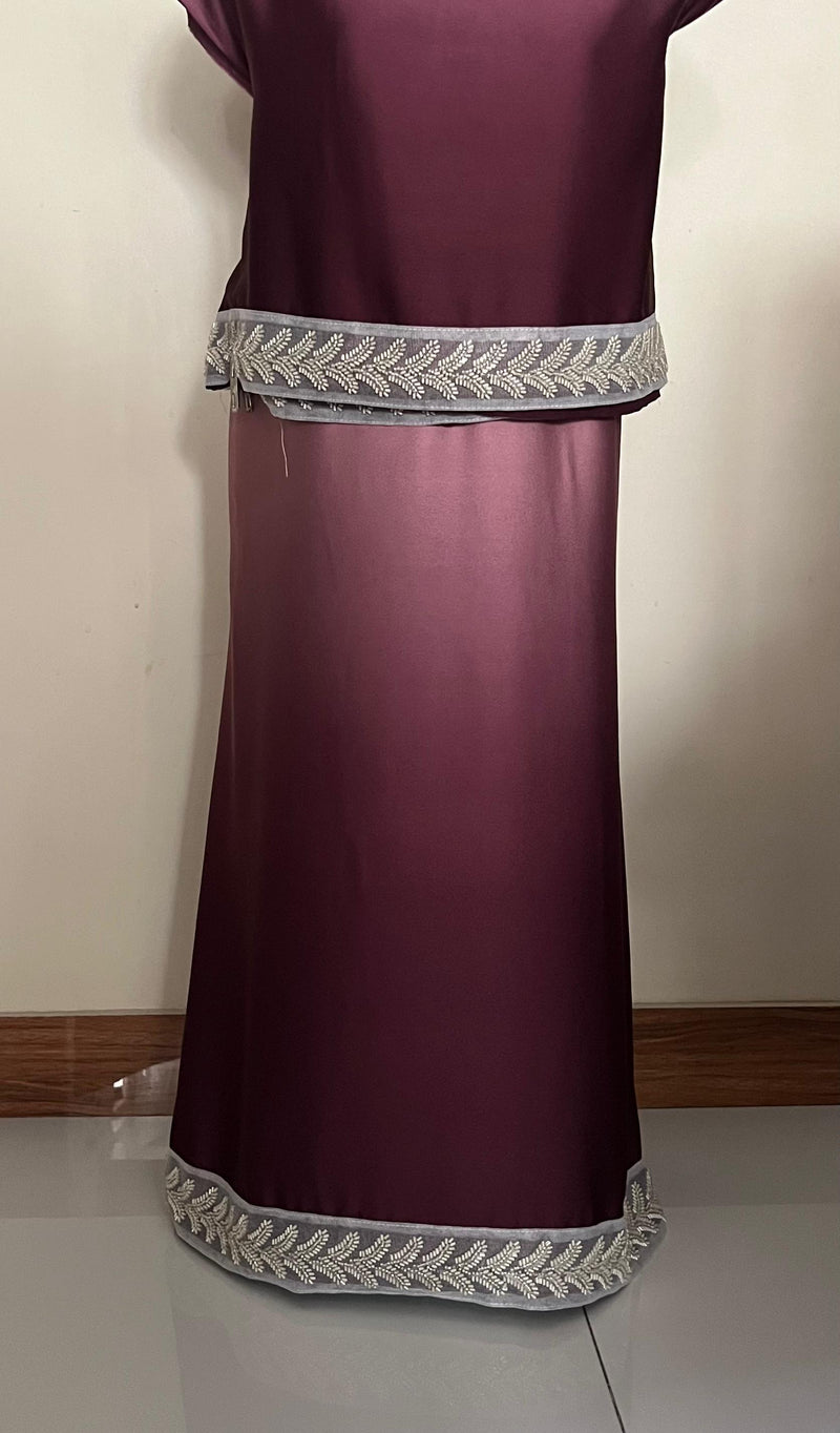 Ombré Silk Elegance Maroon