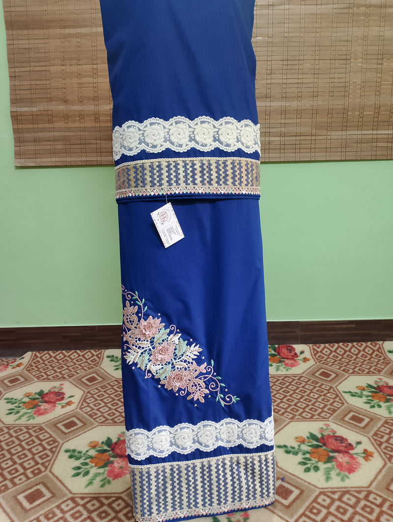 Dark navy blue with side patch