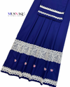 Royal blue embroidered rida