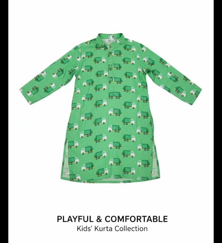 Green lorry truck kurta