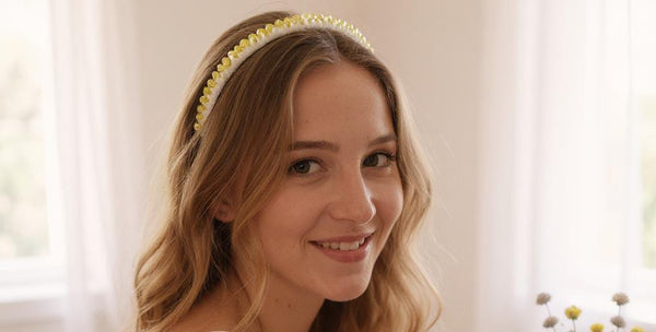 Yellow Crystal Hairbands