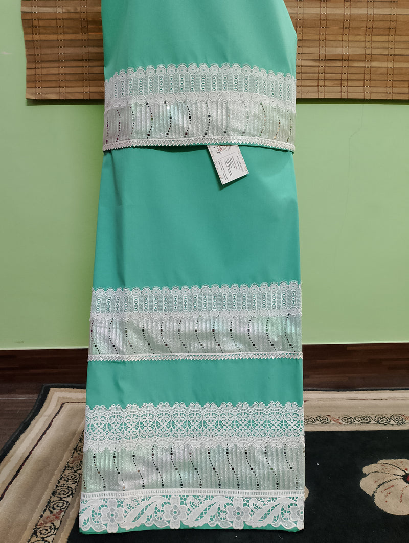 Sea green with shinny panel