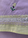 Purple cross stitch rida