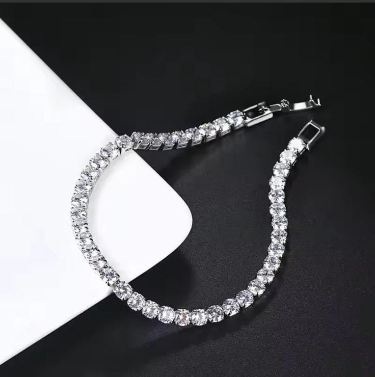 Silver Tennis Bracelet