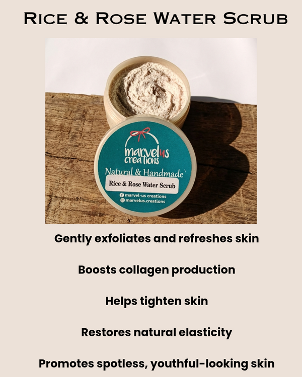 Rice & Rose Water Scrub