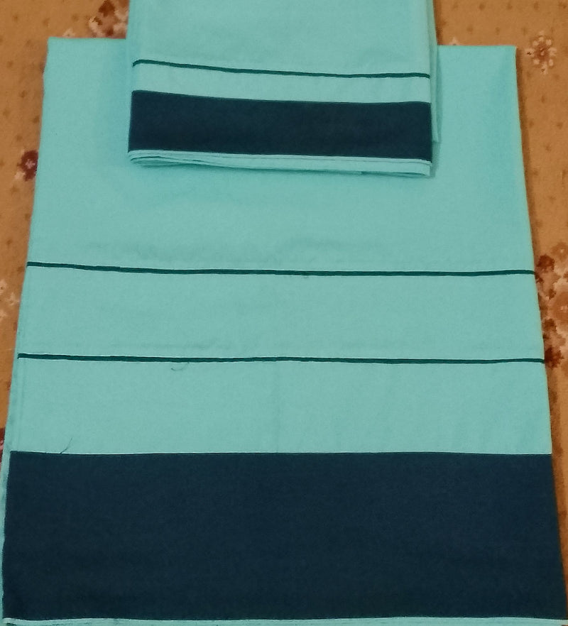 Sea green piping work rida