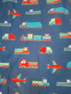 Teal blue transport theme size 24