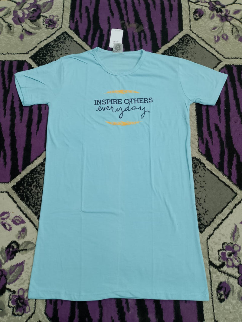 sky blue long t-shirt