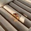Elegant Gold Plated Ruby Stone Ring