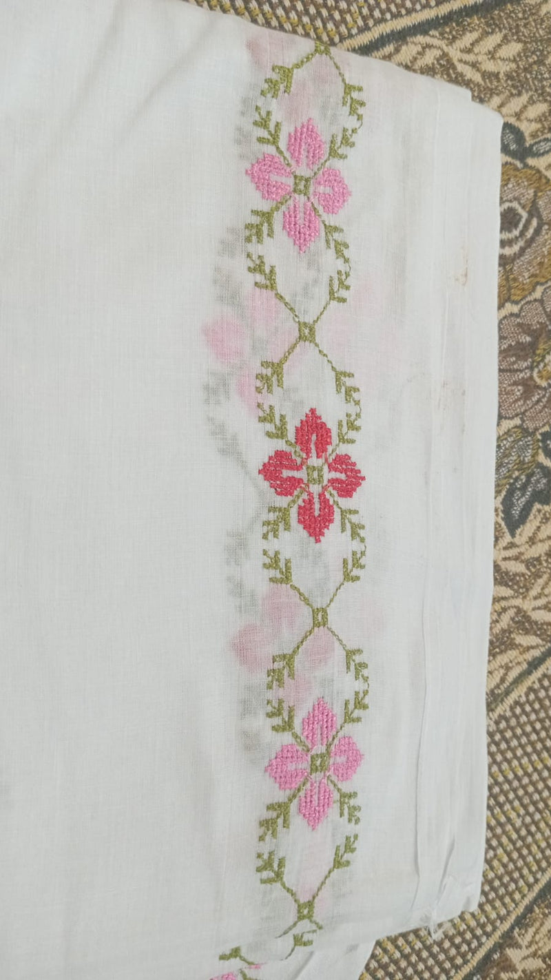Ari work Cross stitch dupatta