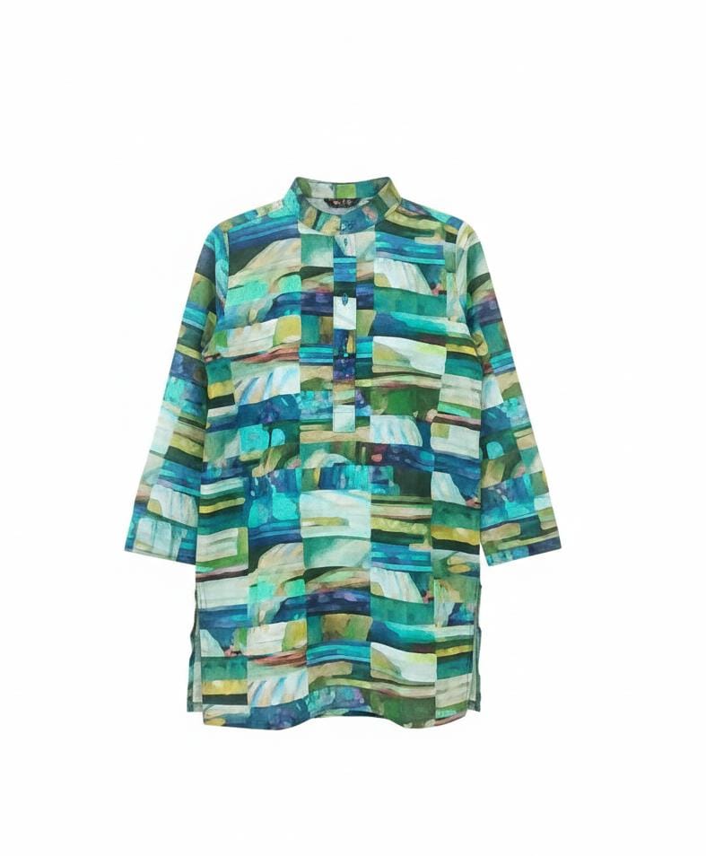 Abstract Water Color Kurta