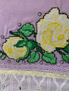 Purple cross stitch rida