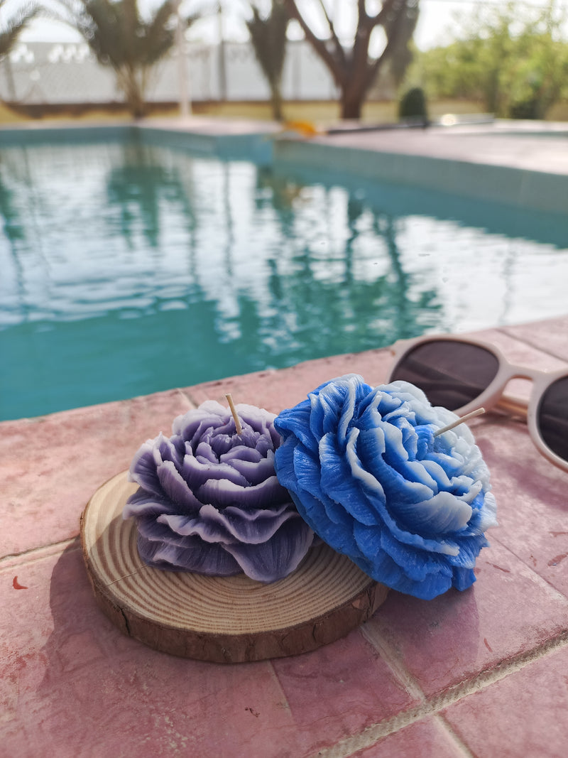 Peony Flower Candle
