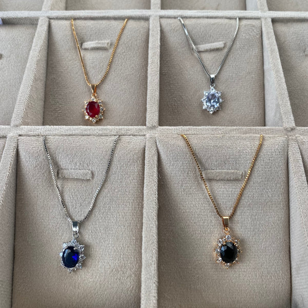 Royal Ruby Pendant Necklace