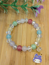 Handcrafted Pastel Crystal Charm Bracelets for Kids