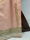 Peach cotton satin formal rida