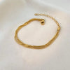 Multi Strand Gold Chain Bracelet