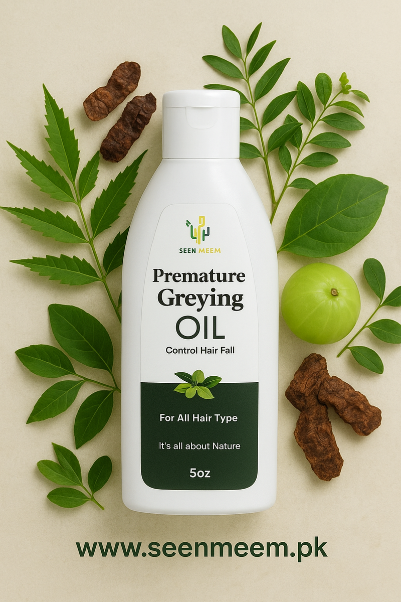 Premature greying Oil