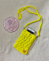 Crochet smartphone sling bag