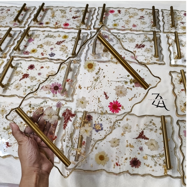 Resin Transparent Flower Tray
