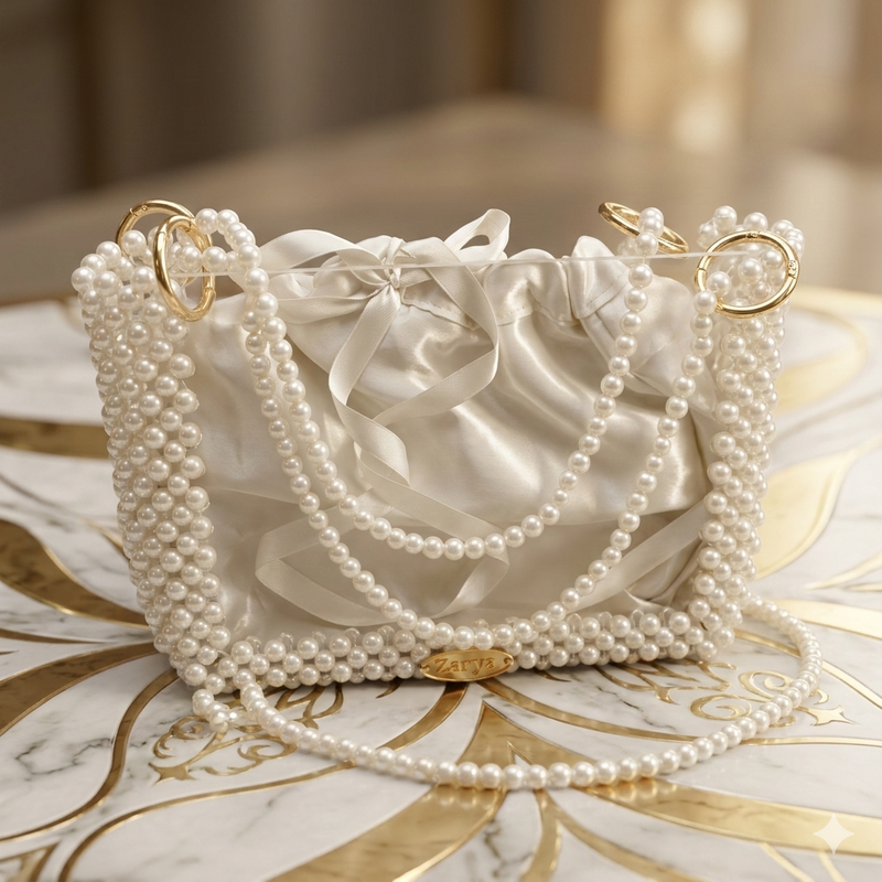 Acrylic beaded bag