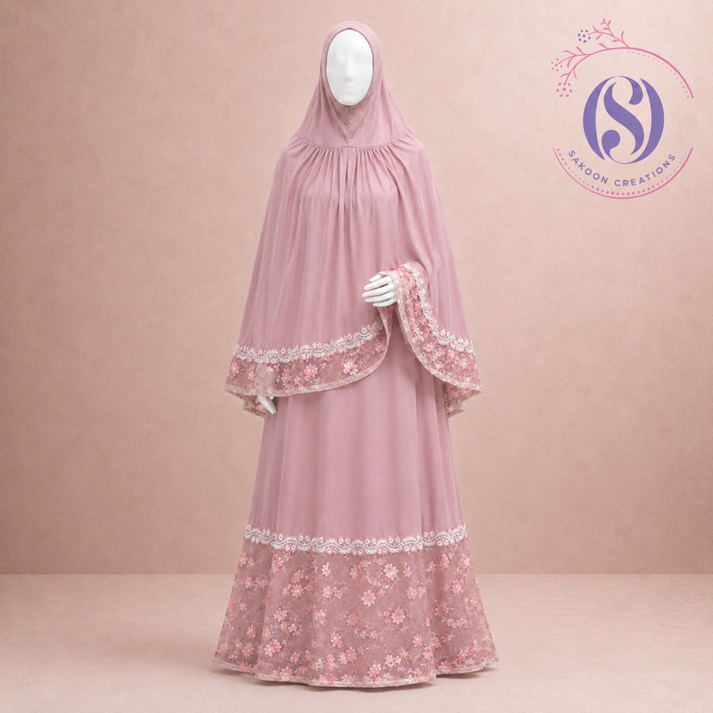 Floral net panel with sequence lace Sale