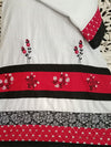 White Red Floral Rida – Soft Easy Iron