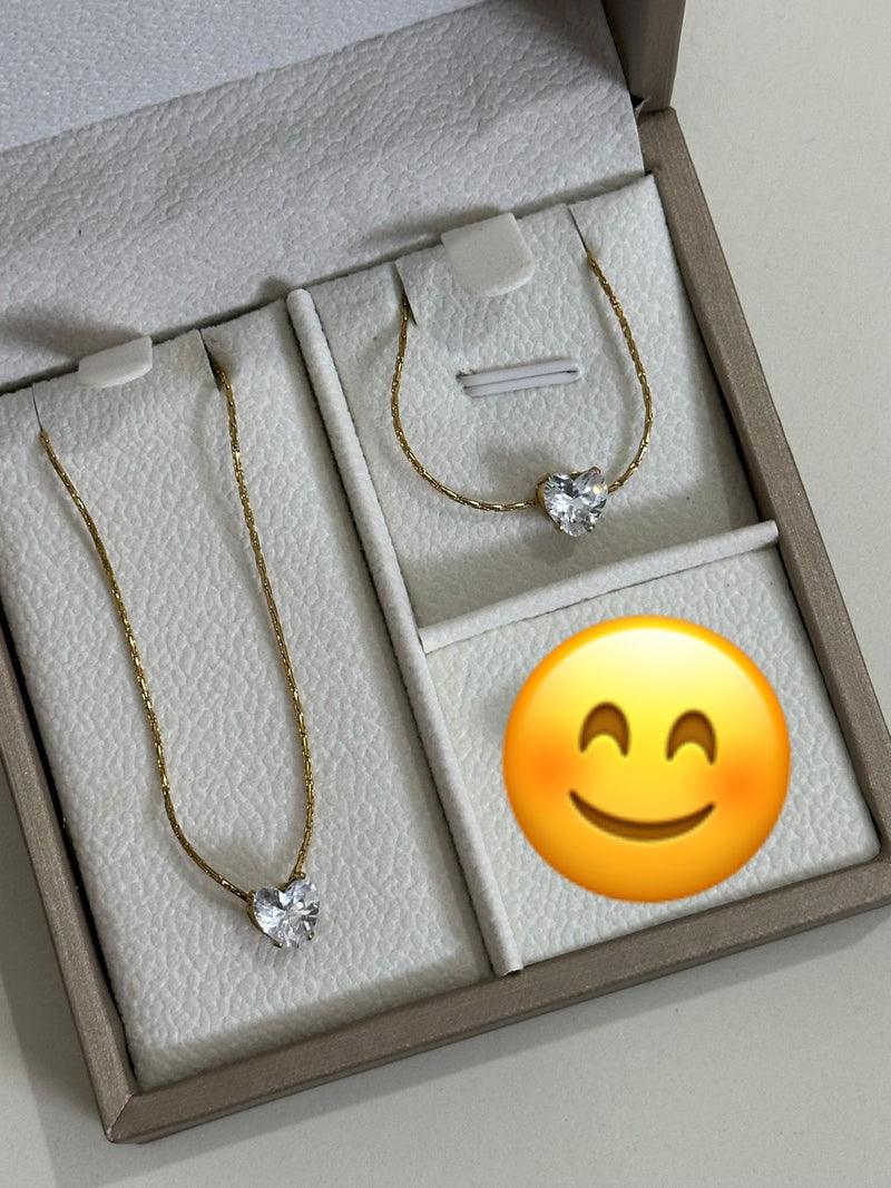 Mini Heart Lockect Set