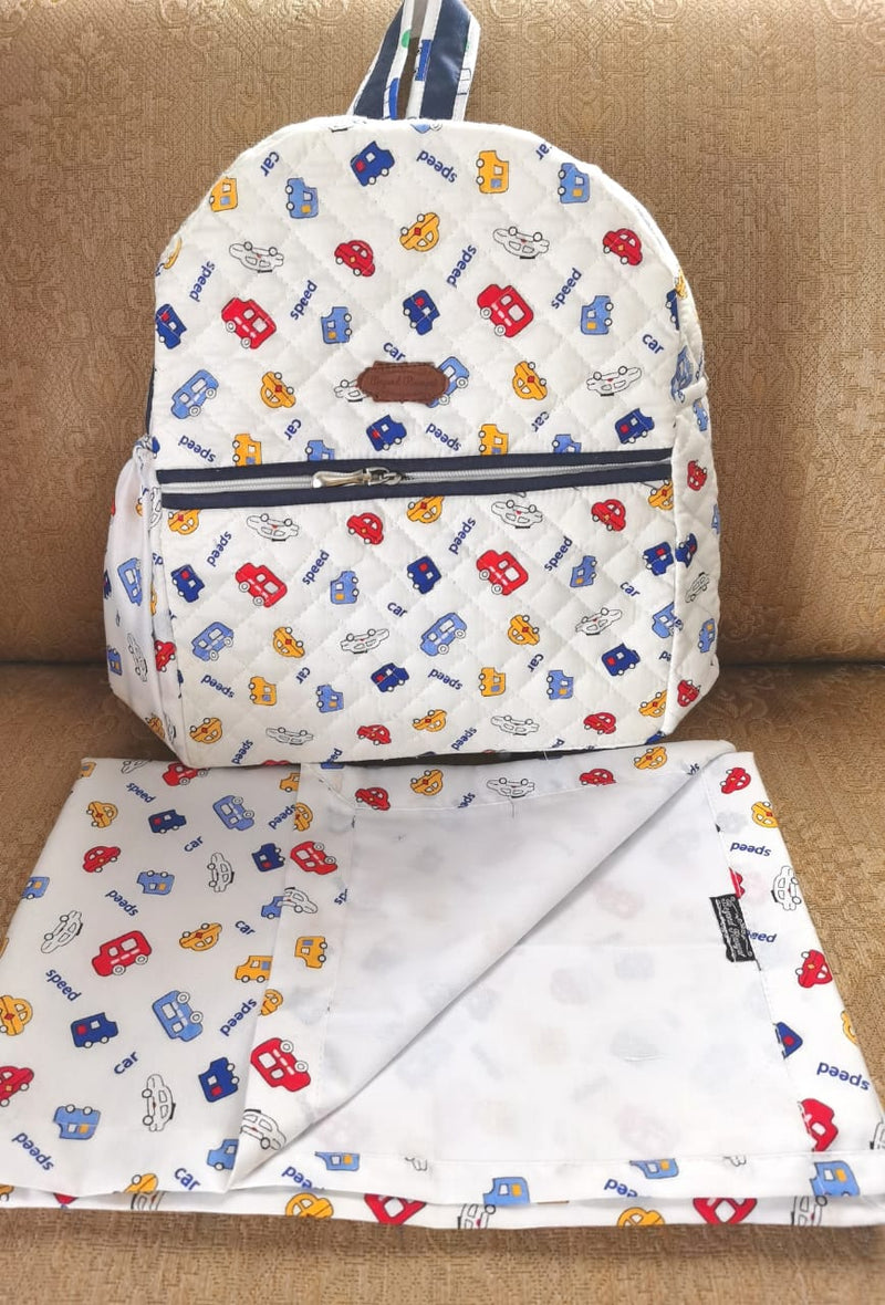 Boyz Masellah with backpack