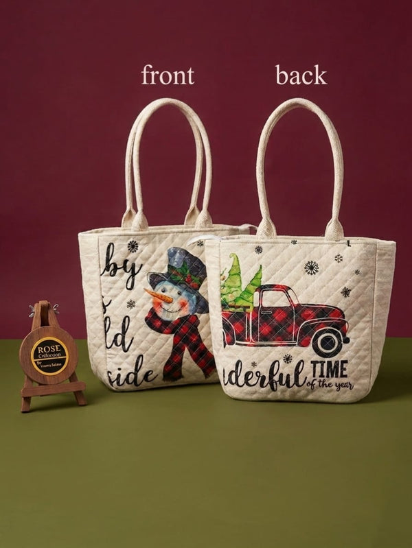 Snow man & car bag