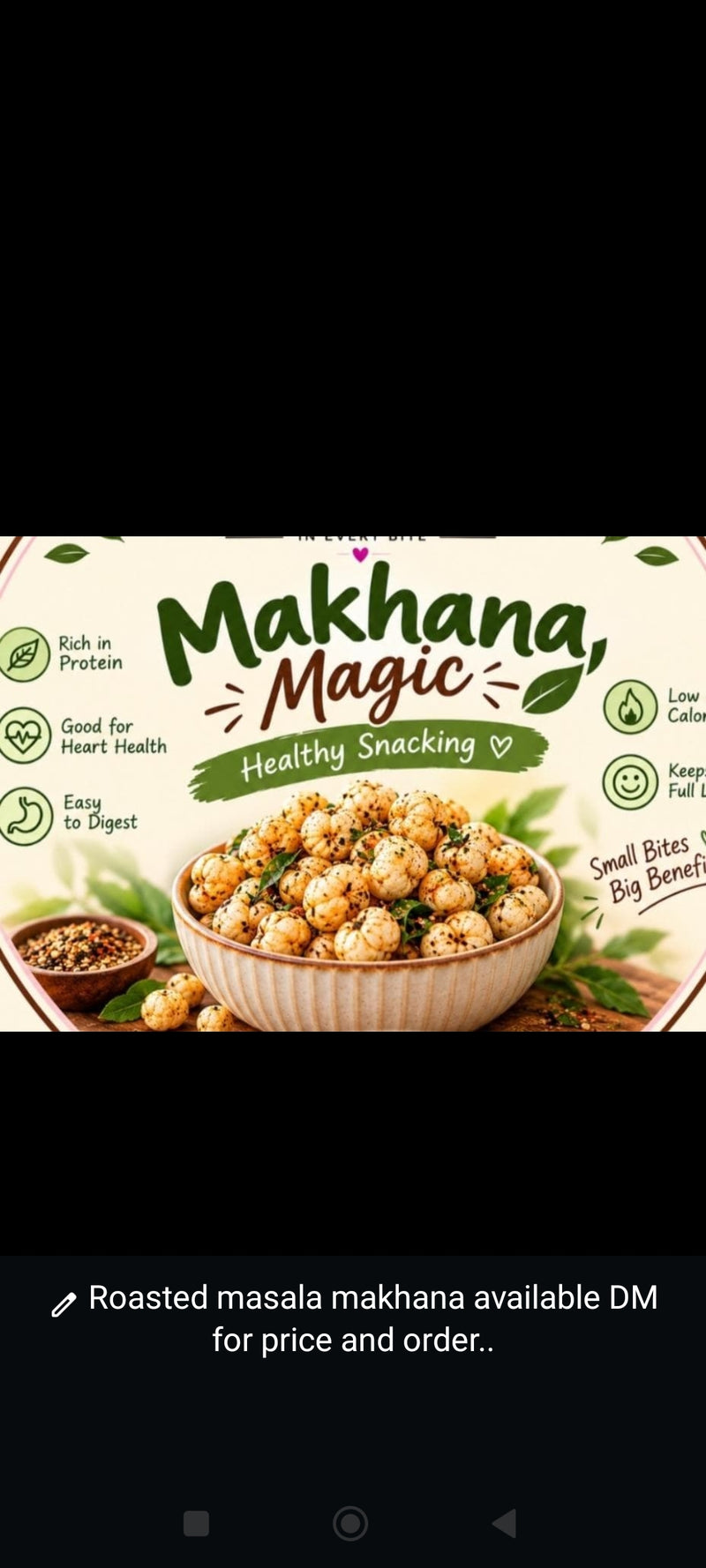 Masala roasted makhana