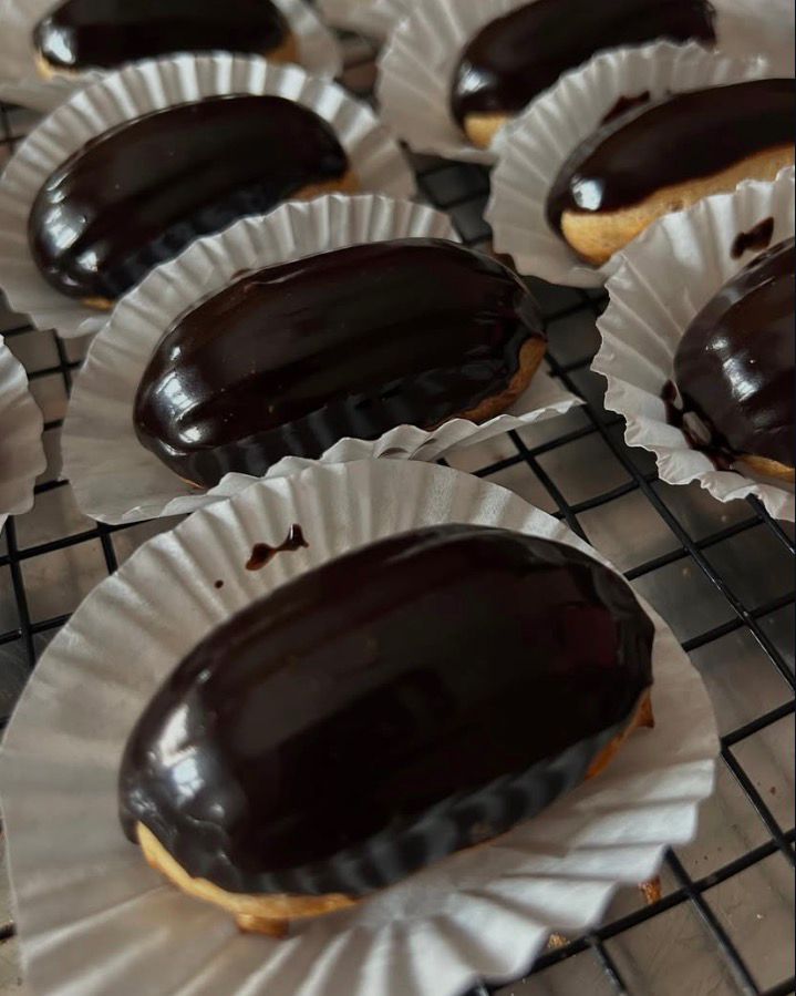 Mini Chocolate Éclairs (1 dozen) Pre order 2-3 days