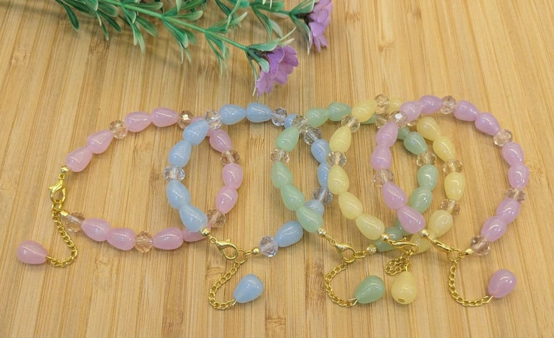 Dreamy Pastel Drop Bracelets