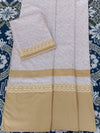 Cotton Satin Material With Simple Paneling
