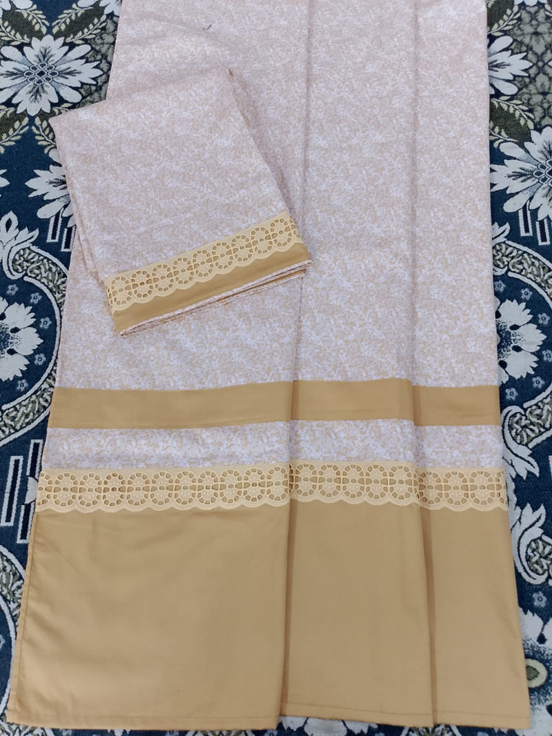 Cotton Satin Material With Simple Paneling