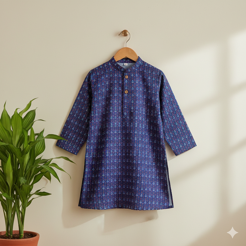 Blue anchor theme kurta size 18